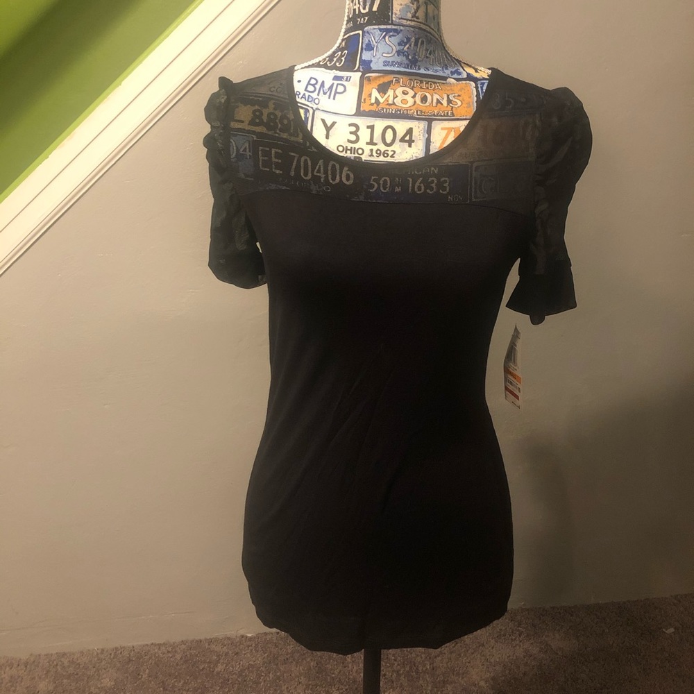 INC black shirt, S, NWT.